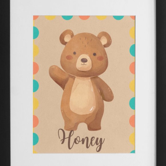 Nursery or Child's Bedroom Personalized Custom Wall Art, 8x10 Unframed - Picture 4 of 11